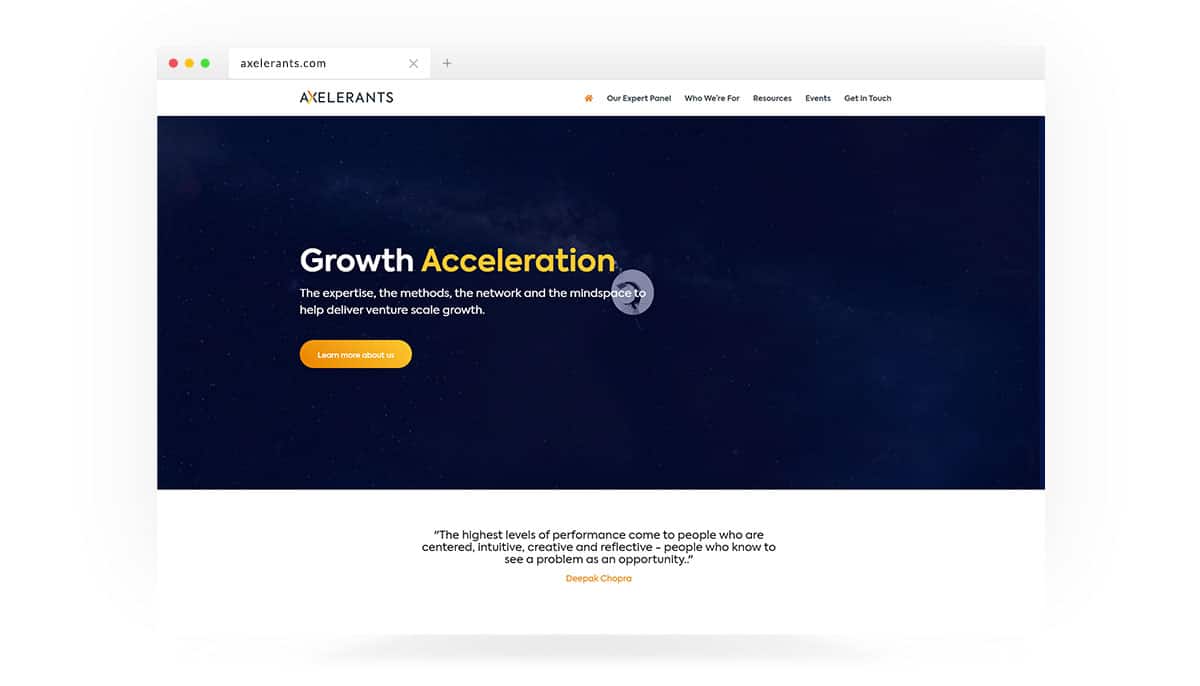 Axelerants Homepage
