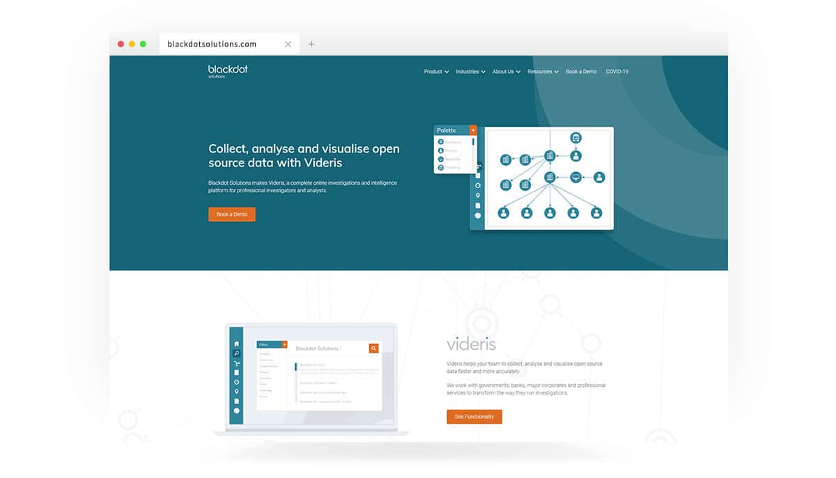 Blackdot website homepage